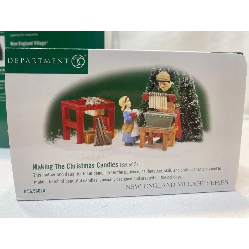 Dept 56 New England Series Platt's Candle And Wax & Making the Christmas Candles